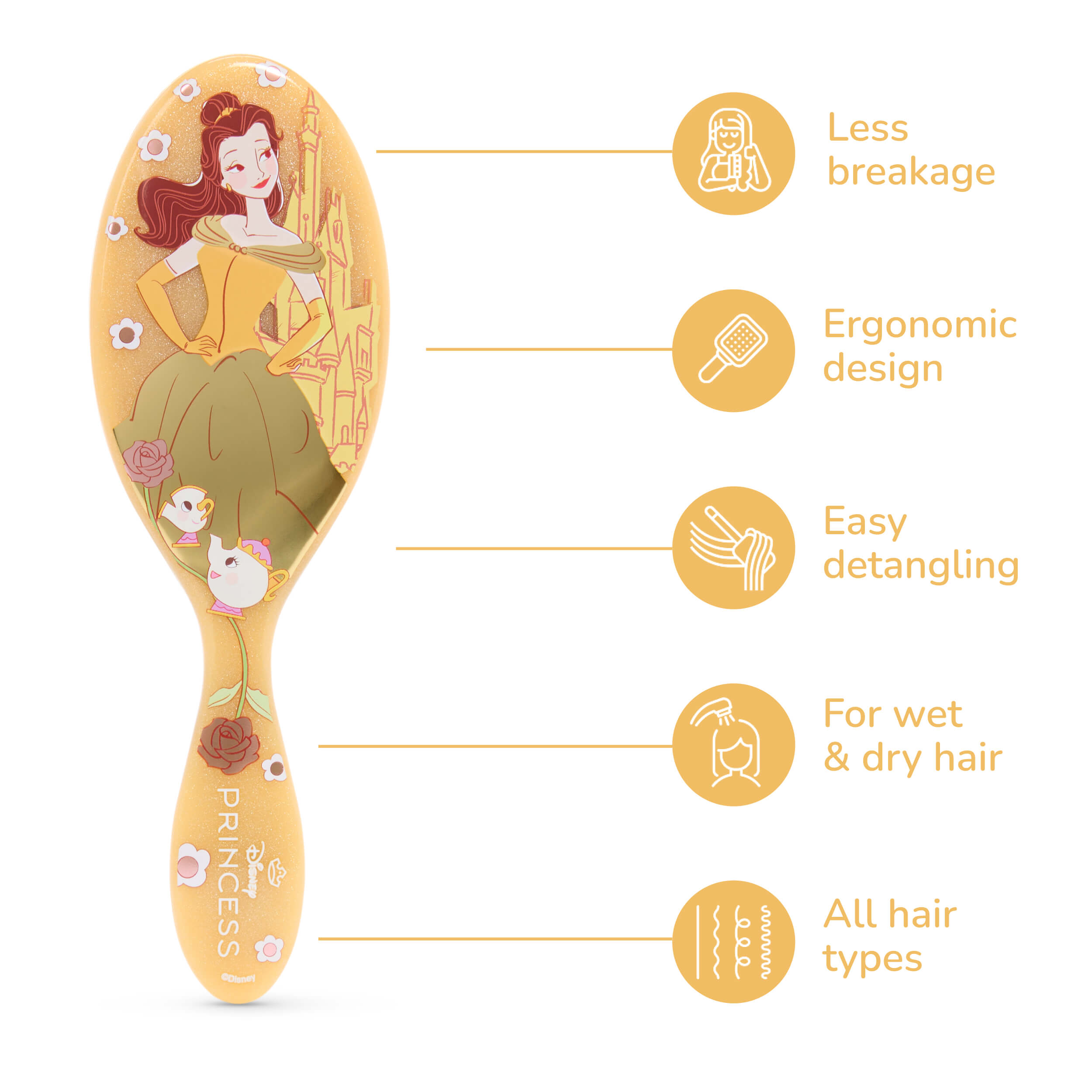 Wet Brush x Dreamy Disney Princess Original Detangler - Belle - Image 4