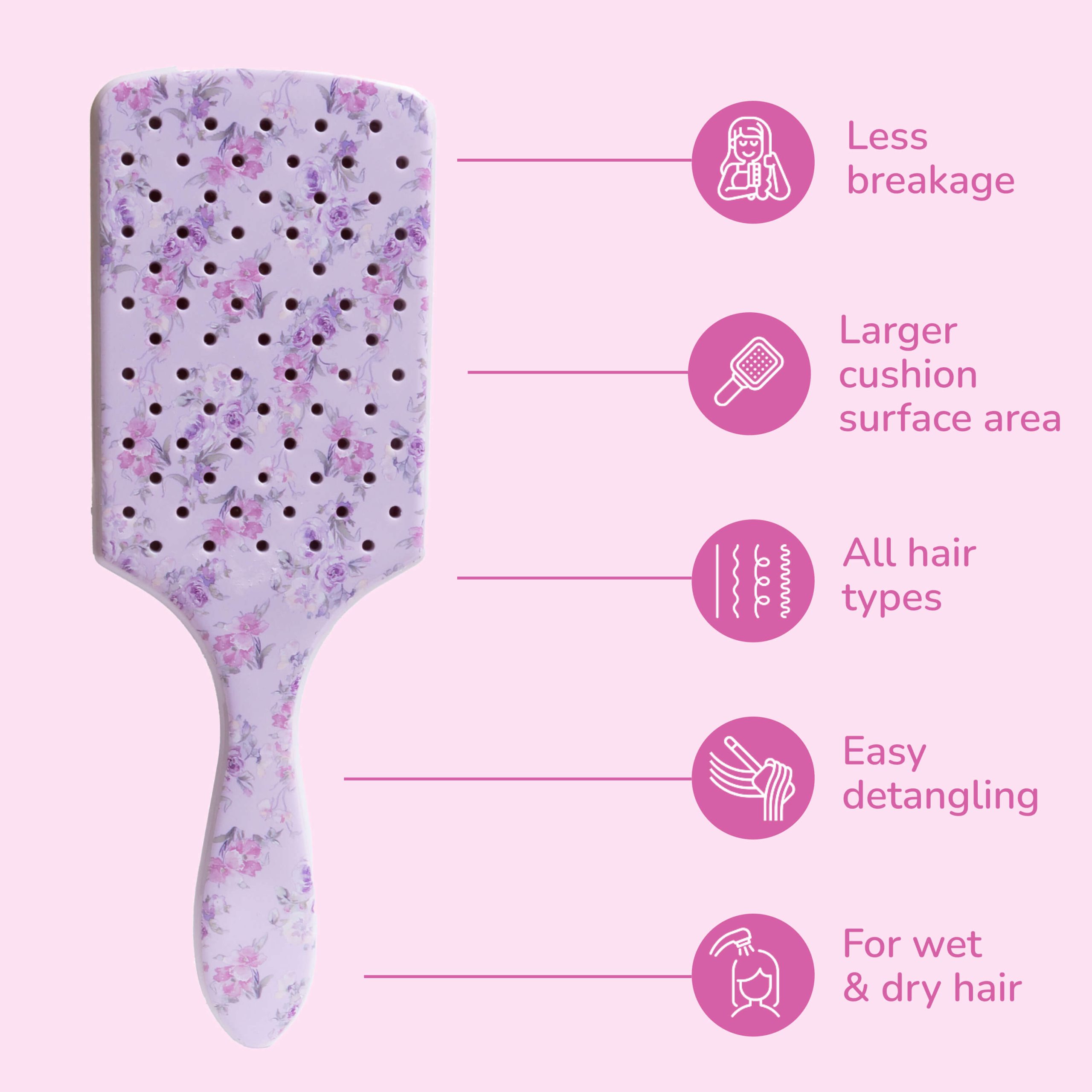 Wet Brush x LoveShackFancy Paddle Detangler - Happy Thoughts - Image 4