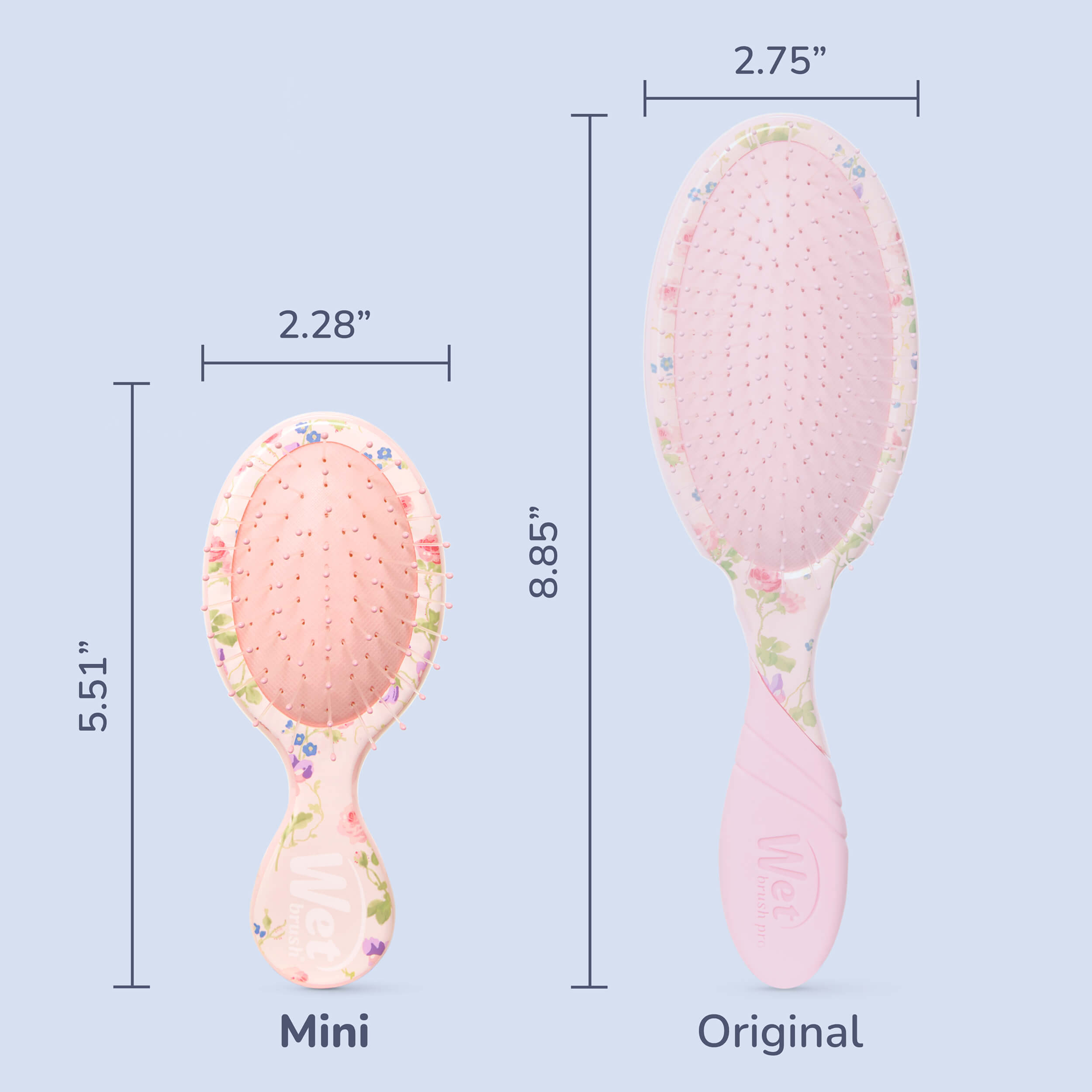 Wet Brush × Hill House Mini Detangler - Pink Bluebonnet Floral - Image 7