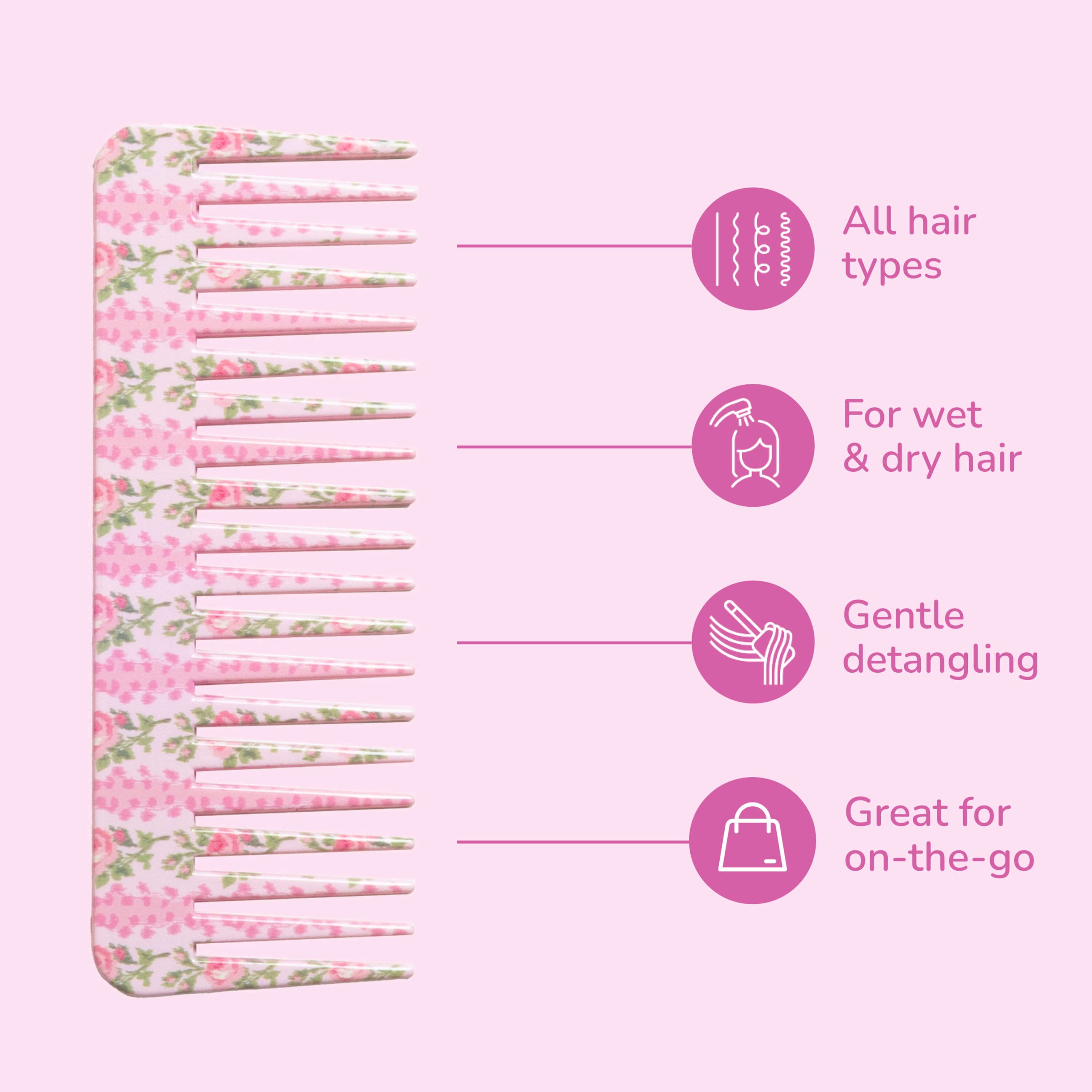 Wet Brush x LoveShackFancy Comb with Case - Blooming Heirloom - Image 3