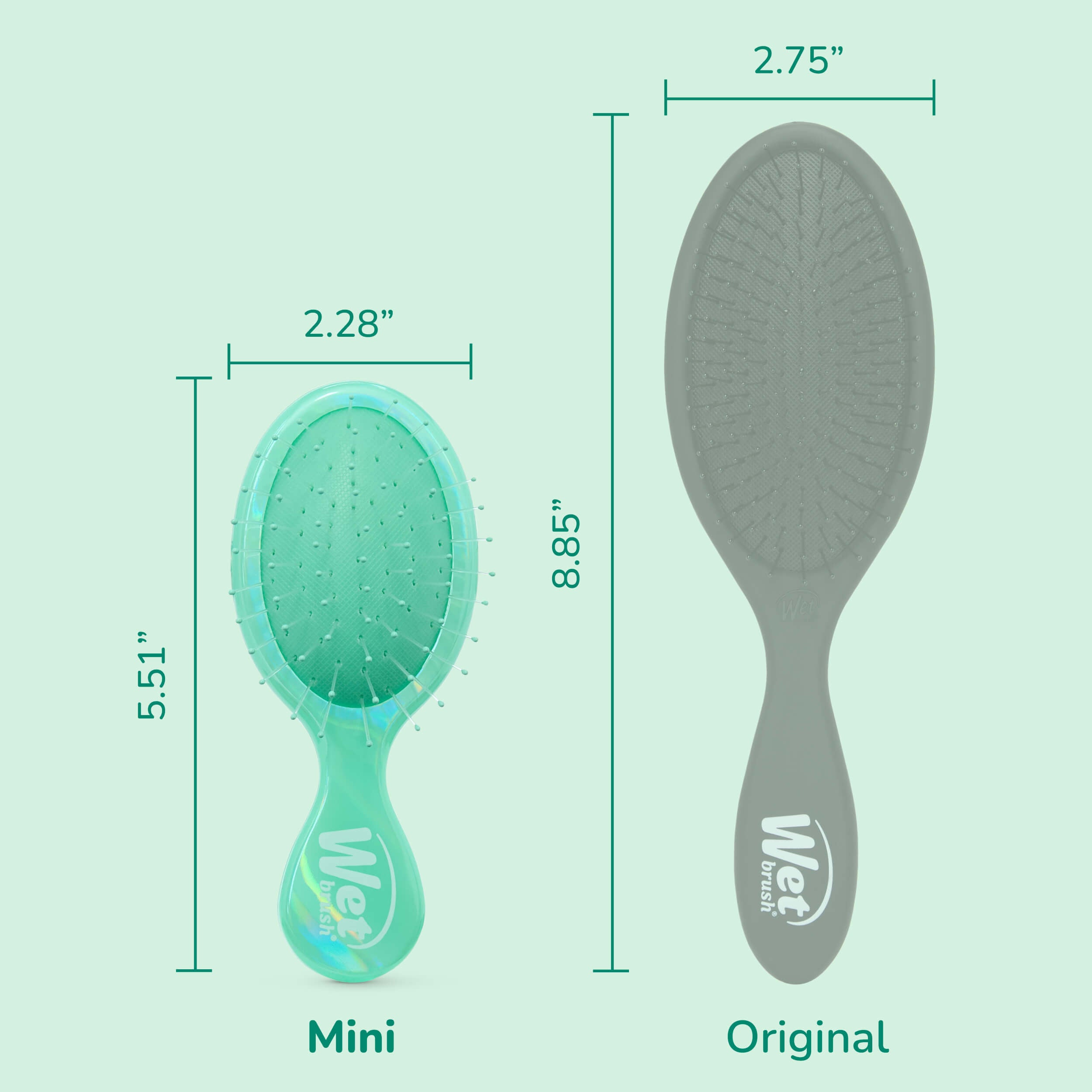 Prismatic Glow Mini Detangler - Green - Image 6