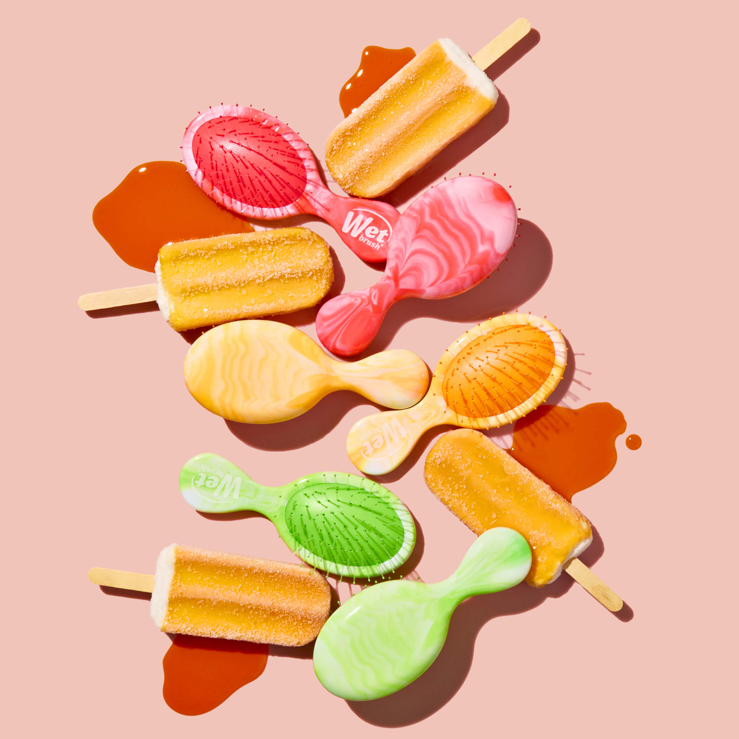 Summer Treat Mini Detangler - Orange Creamsicle - Image 7